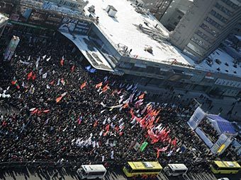 10 000 человек участвовали в митинге "За честные выборы" на Новом Арбате