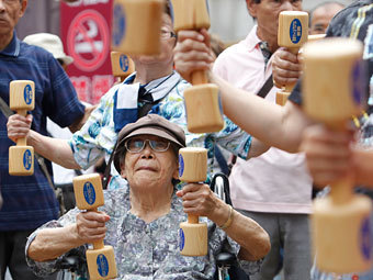 28% населения Японии будет пенсионерами к 2020 году